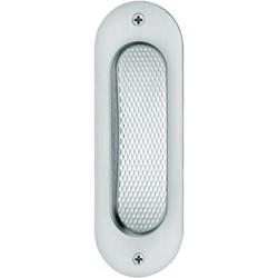 Poignée porte a encastrer 0 42 4212,oval,Alu F1