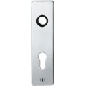 Plaque de porte courte ,VK8,WC-R, 0 14 1402,carré,Alu F1