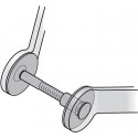 Montage Poignée de porte M8 MHK-porte M8 Gr6615+16 TS74-83