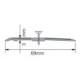 Profilé de seuil SP69 à visser en alu noir. Br 69 x L 1000mm (Par 10)