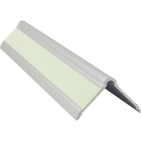 Protection de bord de mur MS40 à coller Alu gris. Br40 x H40 x L1000