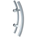 HT-Poignée de porte courbé 0 66 6675,F69 matt