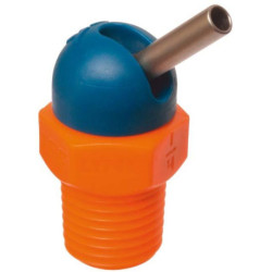 Buse haute pression CD pour durite de liquide de refroidissement 1/4 70bar Ø1.6x12.7mm bleu-orange LOC-LINE