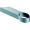 HT-Support d'extrémité porte ,Alu gris 0 66 6713,pour Ovalr.,
