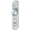 Ensemble poignée porte-serrure PZ,72mm,S2, ZA,Nr.7375 Acier inoxidable