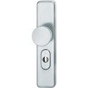 Ensemble poignée porte-serrure PZ,72mm,S2, ZA,Nr.7376 Acier inoxidable