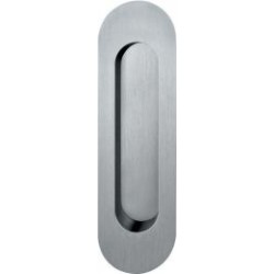 Poignée porte a encastrer 0 42 4250,oval,Alu F1