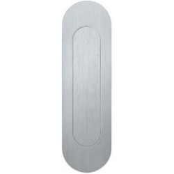 Poignée porte a encastrer 0 42 4250,oval,Alu F1