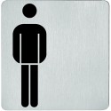 Panneau inox WC,Homme 0 36 4059,F69 matt