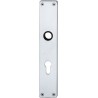 Plaque de porte longue ,PZ, 0 14 1410,carré,Alu F1