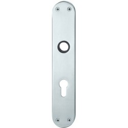 Plaque de porte longue ,PZ, 0 14 1418,oval,F69 matt