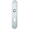 Plaque de porte longue ,PZ, 0 14 1418,oval,F69 matt