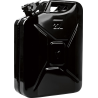 Bidon de carburant 20l Noir  RAL 9005 tôle dacier-L345xB165xH470mm VALPRO