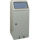 Poubelle de recyclage 70 l H1000xL400xP380mm gris clair, insert galvanisé RAL 7035, avec levier à pédale STUMPF (Par 4)