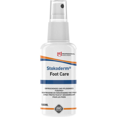 Stokoderm Foot Care spray de protection de la peau pour les pieds flacon de 100 ml (Par 25)