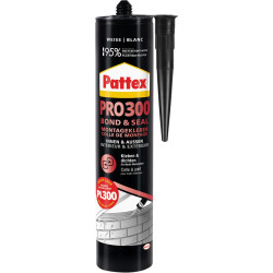 Adhésif de montage Pattex PRO300 410g blanc (Par 12)