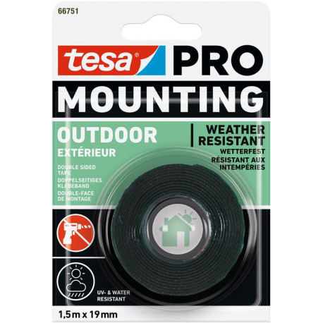 tesa Montage PRO Extérieur1,5m:19mm 66751-00000-00 (Par 12)