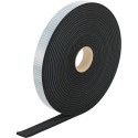 Bandes de caoutchouc cellulaire EPDM. 15x10mm. 10m autocollant simple face FORTIS (Par 10)