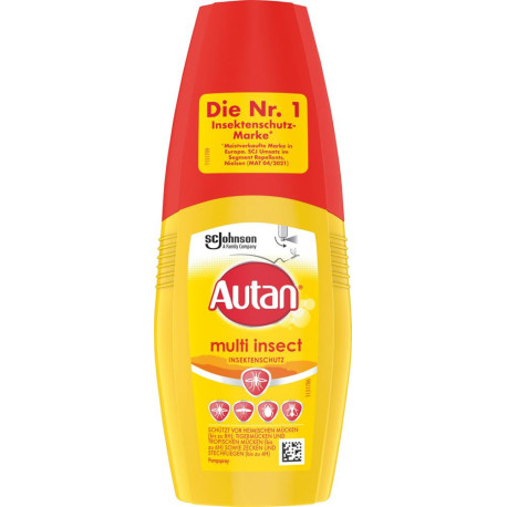 Autan Multi Insect insectifuge spray à pompe 100 ml (Par 6)