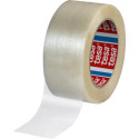 PET recyclé CST 60418 transparent 132mx50mm avec caoutchouc thermofusible (Par 6)