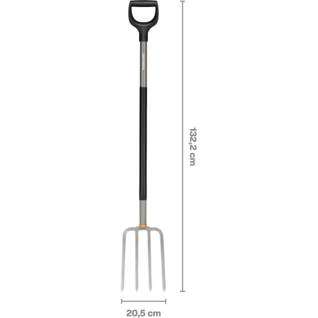 Fourchette à bêcher Ergonomique grise (Par 4)