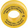 GEKA rouleaux de ruban d'étanchéité en PTFE 12 mx12 mmx0,1 mm