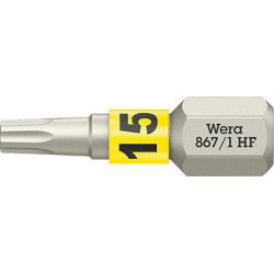 Embout dur dur 1/4 DIN 3126 C6.3 T15x25mm fonction de maintien Wera
