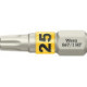 Embout dur dur 1/4 DIN 3126 C6.3 T25x25mm fonction de maintien Wera