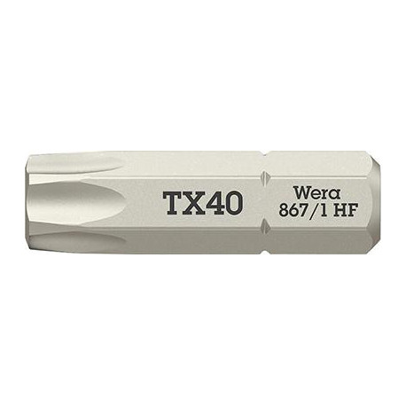 Embout dur dur 1/4 DIN 3126 C6.3 T40x25mm fonction de maintien Wera