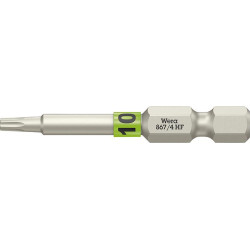 Embout dur dur 1/4 DIN 3126 E6.3 T10x50mm fonction de maintien Wera