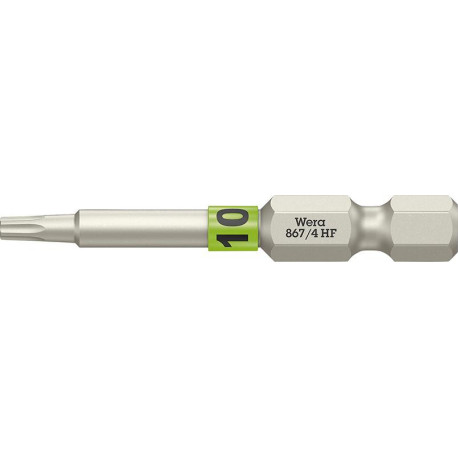 Embout dur dur 1/4 DIN 3126 E6.3 T10x50mm fonction de maintien Wera