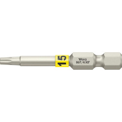 Embout dur dur 1/4 DIN 3126 E6.3 T15x50mm fonction de maintien Wera