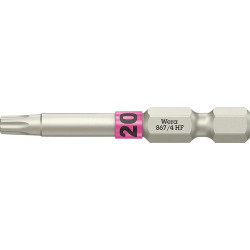 Embout dur dur 1/4 DIN 3126 E6.3 T20x50mm fonction de maintien Wera