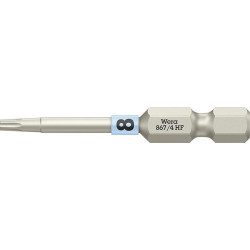 Embout dur dur 1/4 DIN 3126 E6.3 T8x50mm fonction de maintien Wera