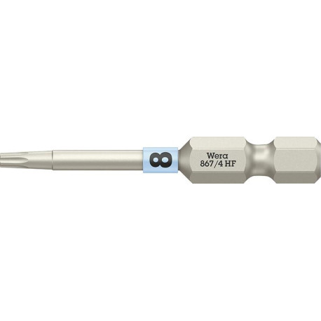 Embout dur dur 1/4 DIN 3126 E6.3 T8x50mm fonction de maintien Wera