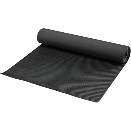 Tapis à larges rainures PRO. NR/SBR. noir. 3mm. 1200mm 10m FORTIS