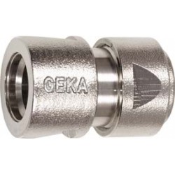 Raccord rapide Geka en métal 1/2" sans arret eau