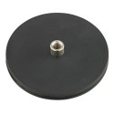 Aimant plat en caoutchouc 43mm avec douille M6 récompense
