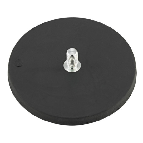 Aimant en caoutchouc plat de 43 mm avec filetage interne. récompense M6