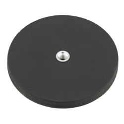 Aimant plat en caoutchouc 43mm avec broche M6 ​​récompense