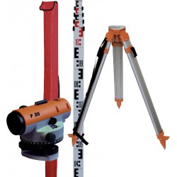 Niveau optique avec trépieds et mire F20 Nedo