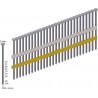 Clou a tete ronde 3000 pièces RK31/65BK Prebena