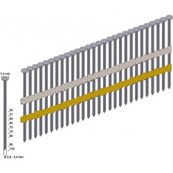 Clou a tete ronde 3000 pièces RK 31/80 BK Prebena