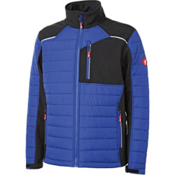 Veste matelassée hybride bleu maïs/noir taille. Éléments Fortis 3XL