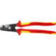 Coupe-câbles VDE avec poignées multi-composants forme de tête fine 225 mm KNIPEX