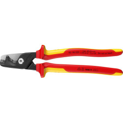 Coupe-câbles VDE avec poignées multi-composants forme de tête fine 225 mm KNIPEX