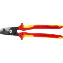 Coupe-câbles VDE avec poignées multi-composants forme de tête fine 225 mm KNIPEX