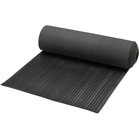 Tapis à bandes PRO. NR/SBR. noir. 6 mm. 1000mm 10m FORTIS