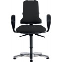 Sintec 160 Fauteuil de bureau pivotant 450–640 mm et hauteur avec roulettes glisse