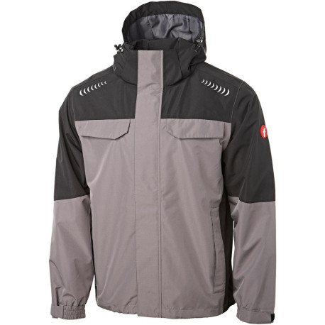 Veste de pluie Plus taille gris/noir. XL Fortis Éléments